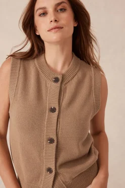 Women Ceres Life Sleeveless Cardi - Summer Taupe