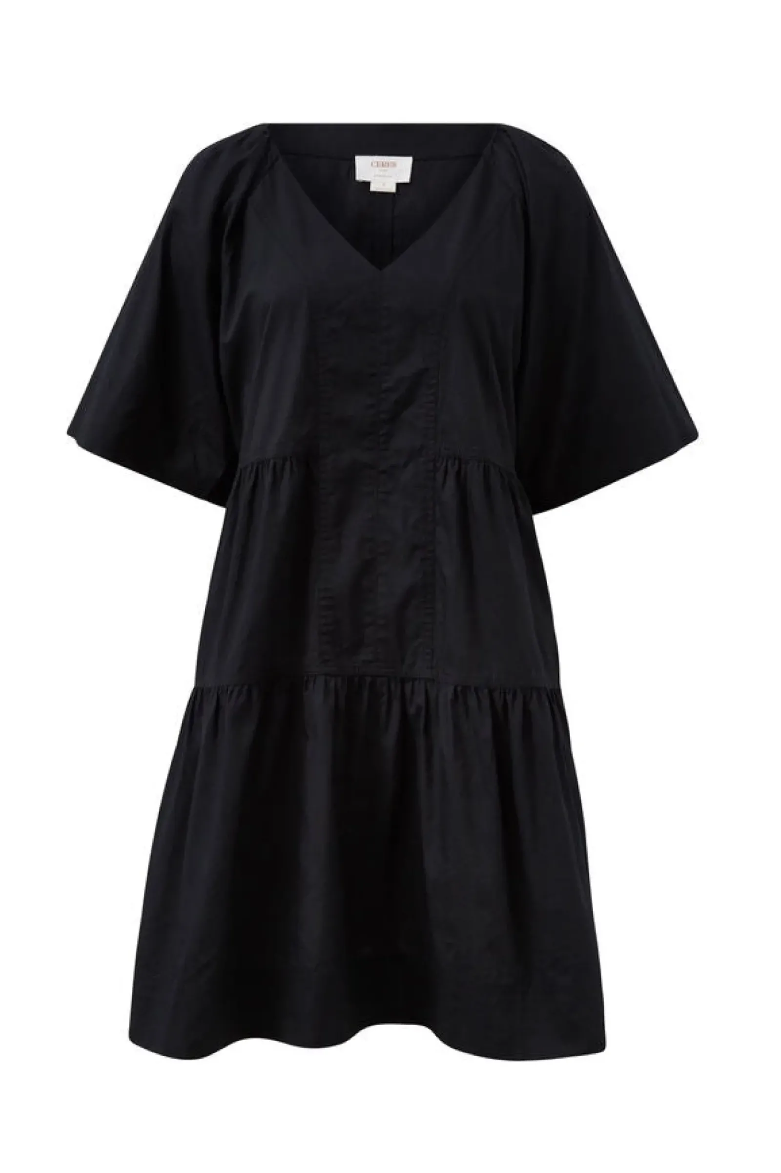 Women Ceres Life Tiered Poplin Mini Dress - Black