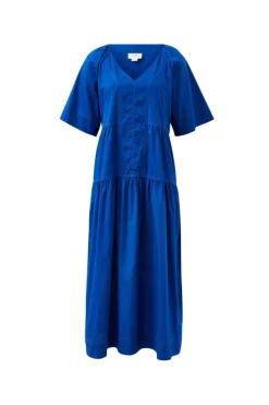 Women Ceres Life Tiered Poplin Midi Dress - Fresh Cobalt