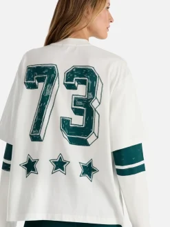 Women Ena Pelly 73 Long Sleeve Tee - Vintage White