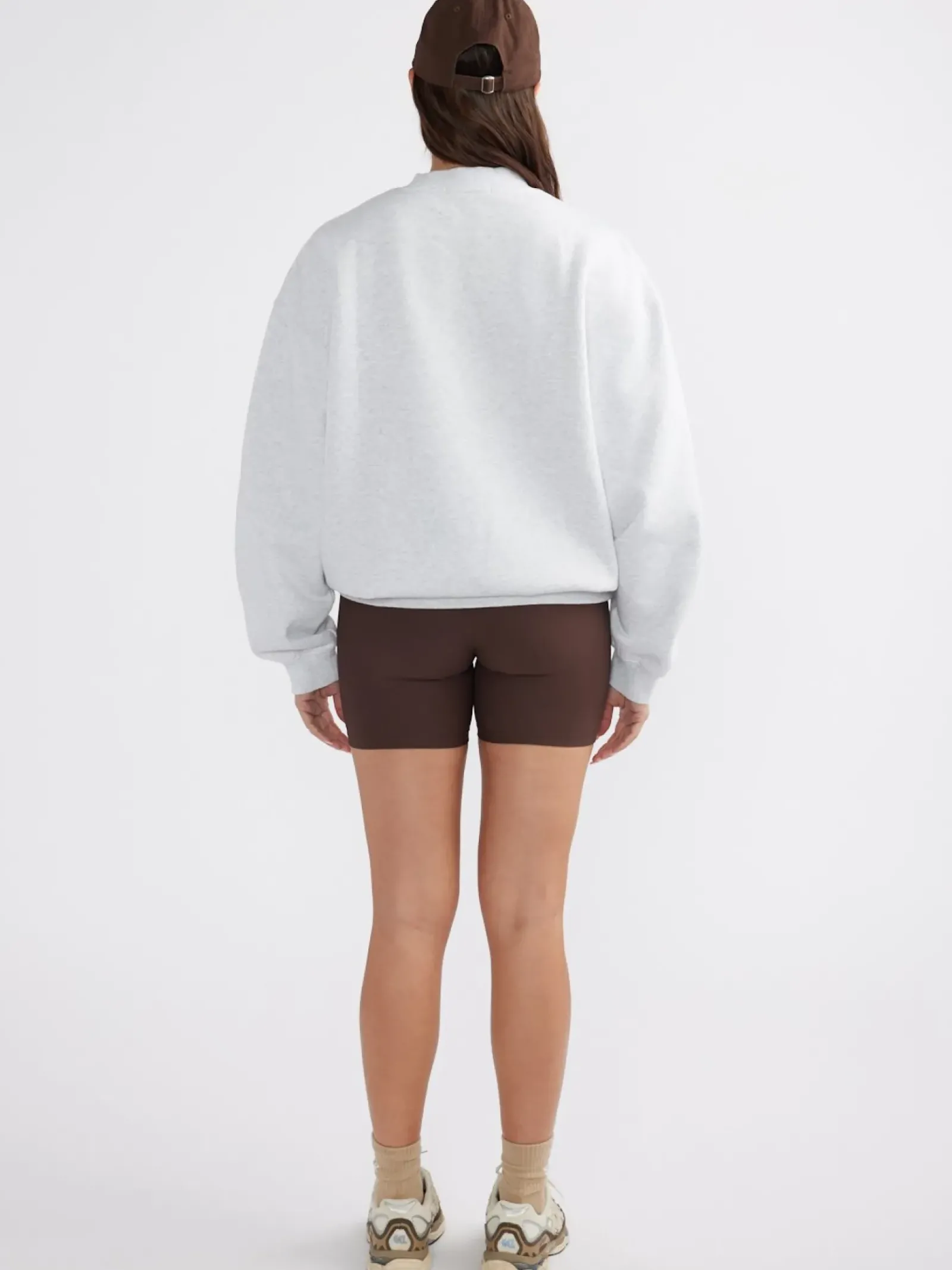 Women Ena Pelly Classic Collegiate Sweatshirt - White Marle