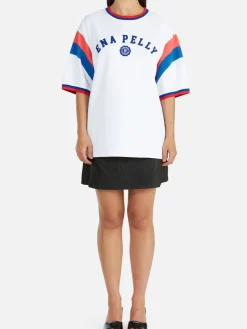 Women Ena Pelly Fathom Oversized Tee - Bright White