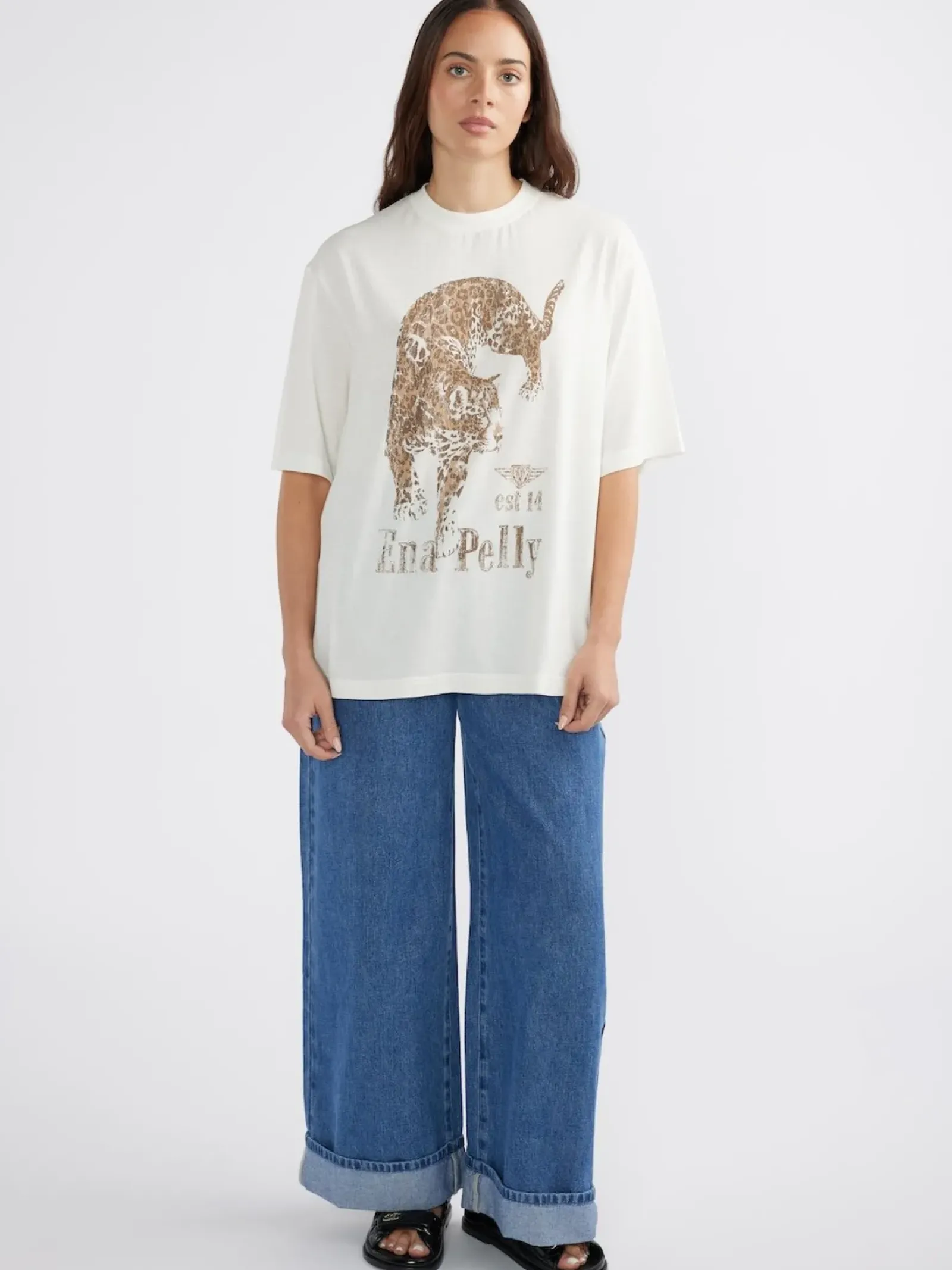 Women Ena Pelly Jaguar Tee - Vintage White