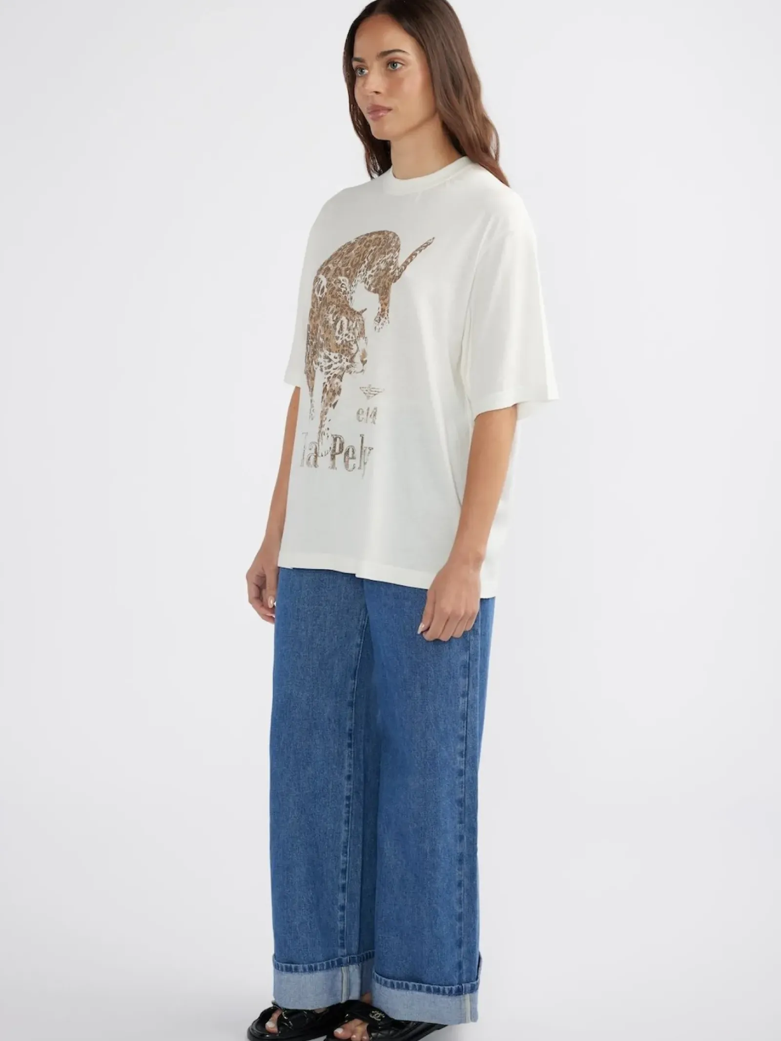 Women Ena Pelly Jaguar Tee - Vintage White