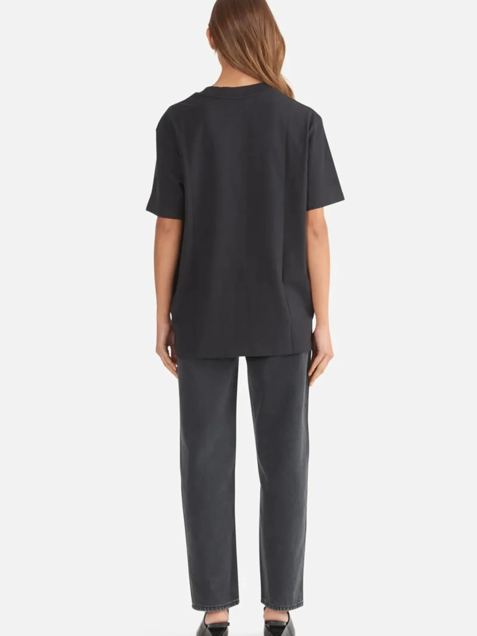 Women Ena Pelly Lexi Monogram Tee- Black