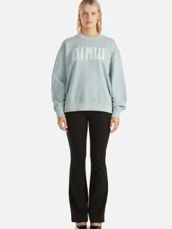 Women Ena Pelly Lilly Oversized Sweater City - Seafoam Wash