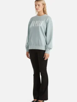 Women Ena Pelly Lilly Oversized Sweater City - Seafoam Wash