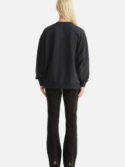 Women Ena Pelly Lilly Oversized Sweater Tigers Eye - Vintage Black