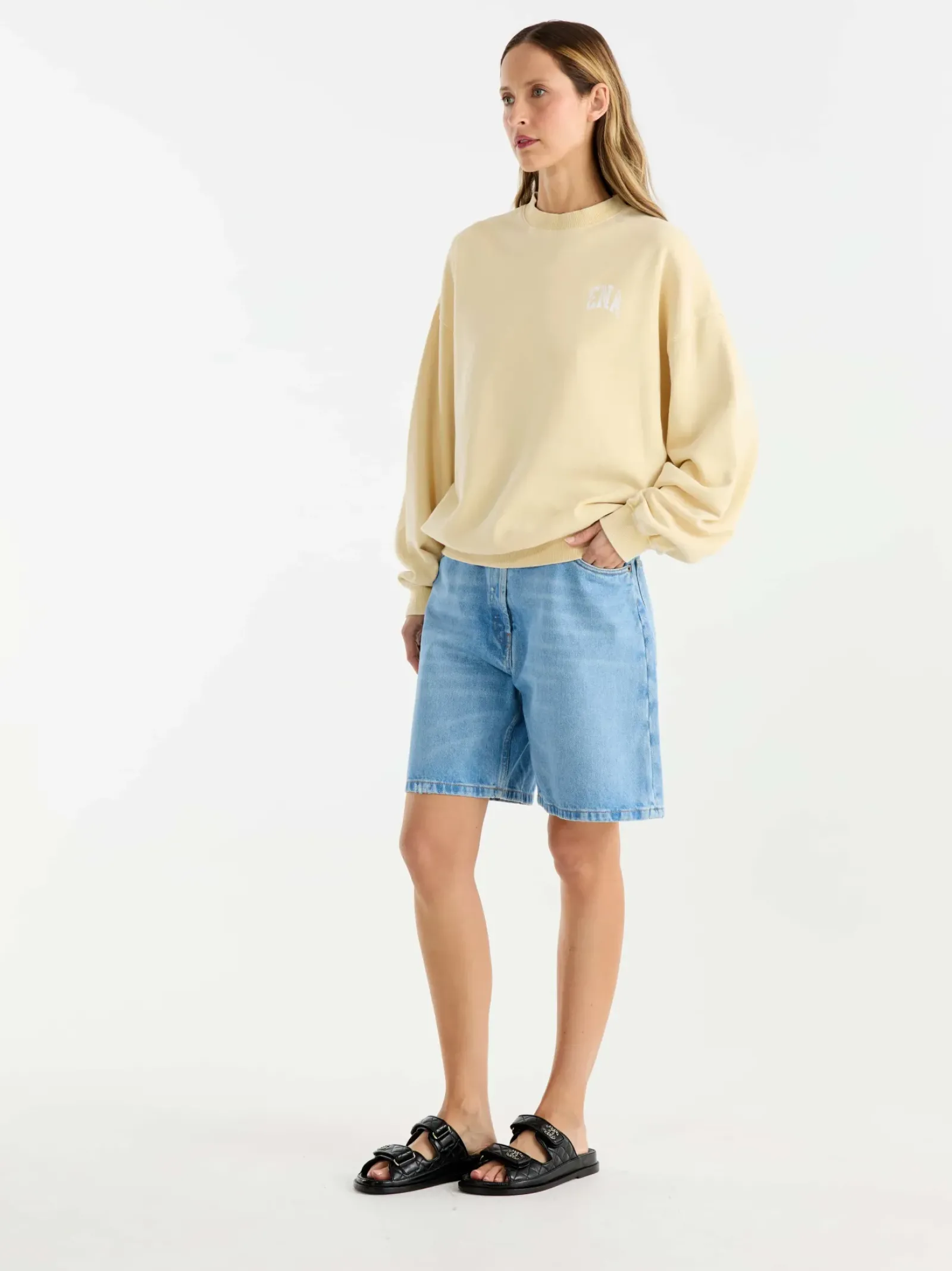 Women Ena Pelly Vintage Sport Sweatshirt - Lemon