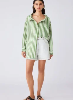 Women Esmaee Infinity Shirt - Fern Stripe