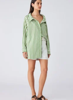Women Esmaee Infinity Shirt - Fern Stripe