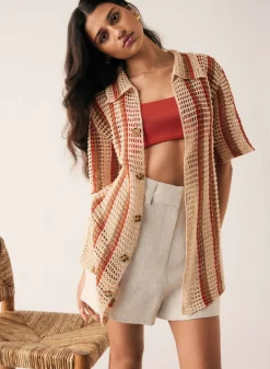 Women Esmaee Saint Tropez Shirt - Natural Stripe