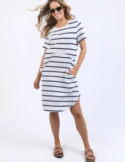 Women Foxwood Bay Stripe Dress - Navy