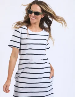 Women Foxwood Bay Stripe Dress - Navy