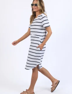 Women Foxwood Bay Stripe Dress - Navy