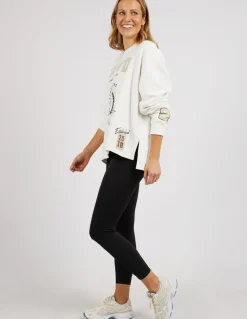 Women Foxwood Get There Crew - Vintage White