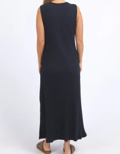 Women Foxwood Pippa Rib Dress Navy - Dark Sapphire