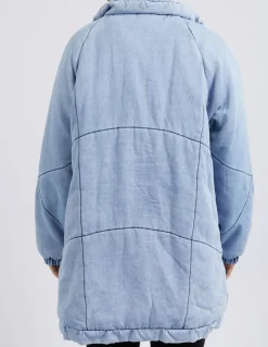 Women Foxwood Rosalee Longline Jacket - Light Blue