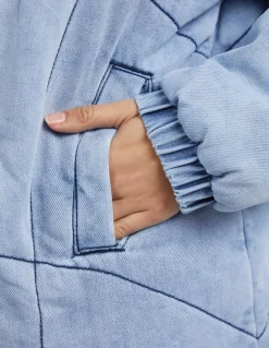 Women Foxwood Rosalee Longline Jacket - Light Blue