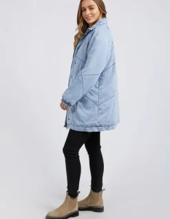 Women Foxwood Rosalee Longline Jacket - Light Blue