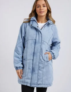 Women Foxwood Rosalee Longline Jacket - Light Blue