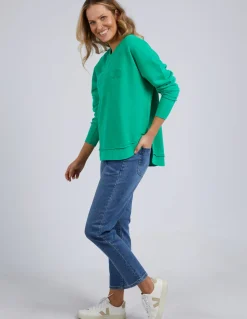 Women Foxwood Simplified Crew - Bright Green