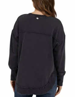 Women Foxwood Simplified Crew- Washed Navy