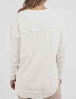 Women Foxwood Simplified Tonal Crew - Sage