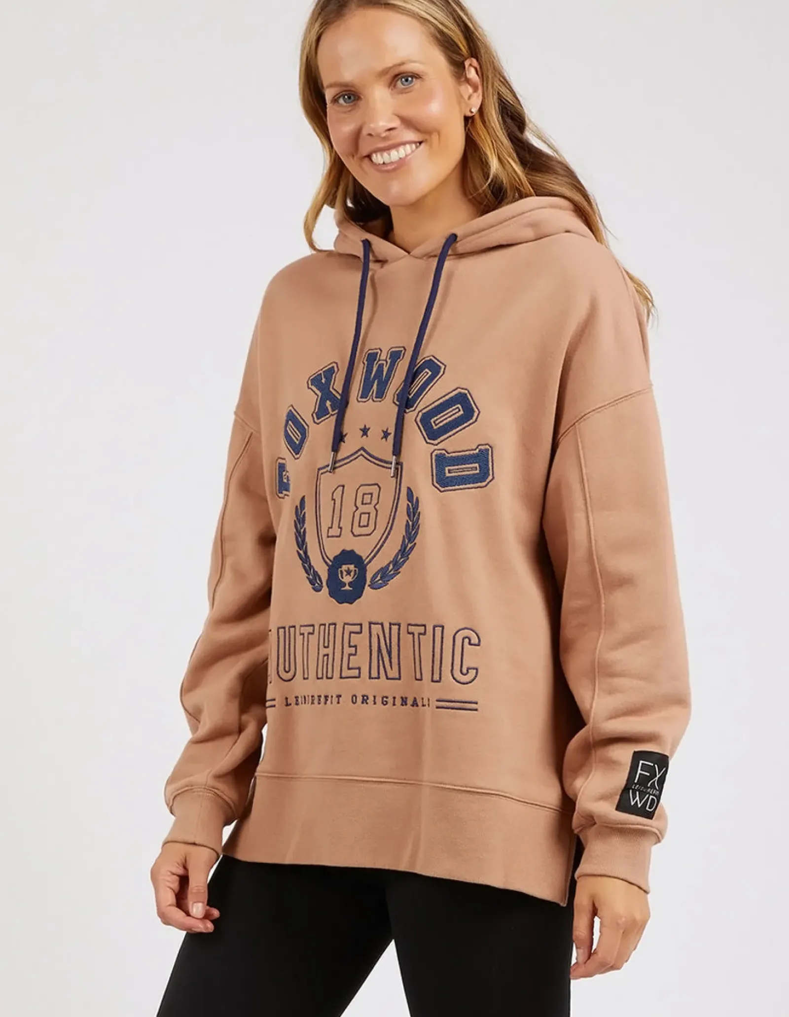 Women Foxwood Varsity Hoody - Latte