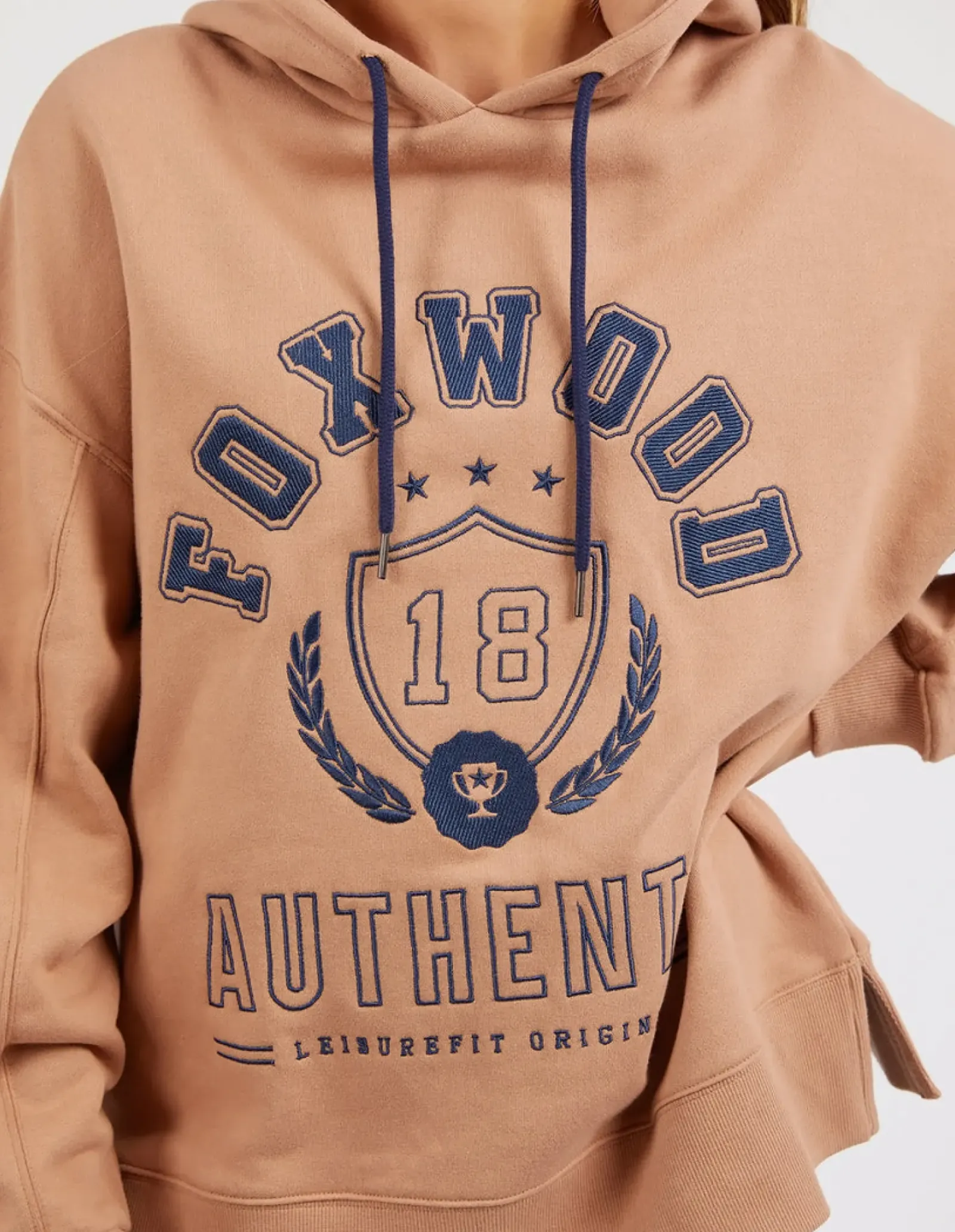Women Foxwood Varsity Hoody - Latte