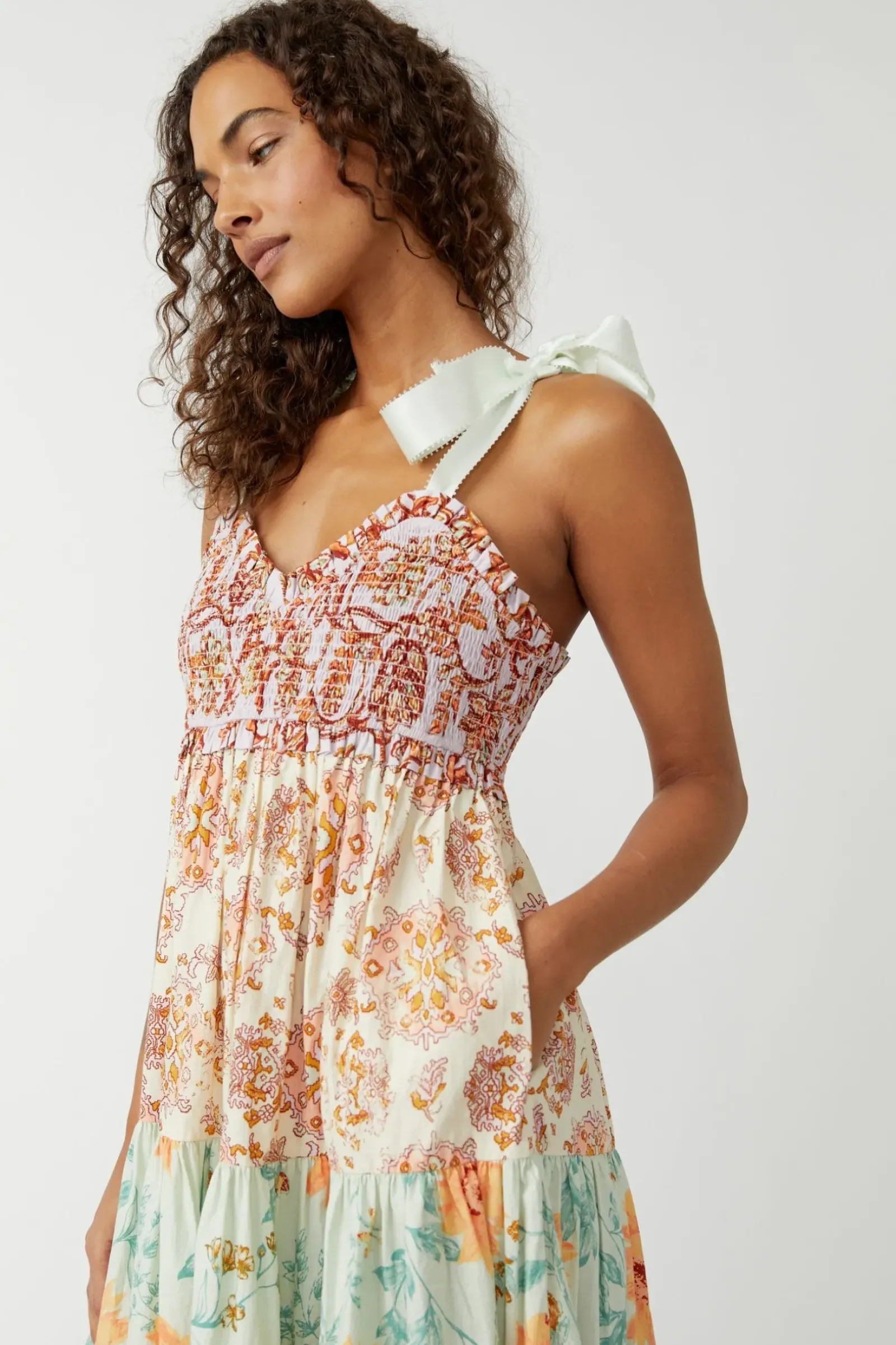 Women Free People Bluebell Maxi - Lilac Combo