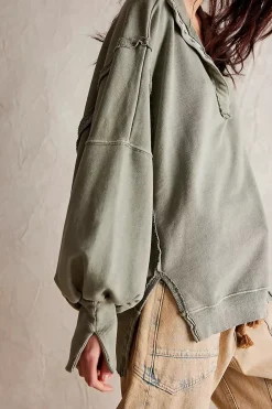 Women Free People Camden Henley - Laurel Oak