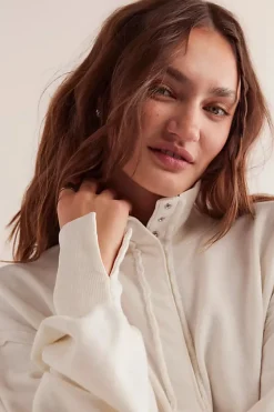 Women Free People Camden Henley - Optic White