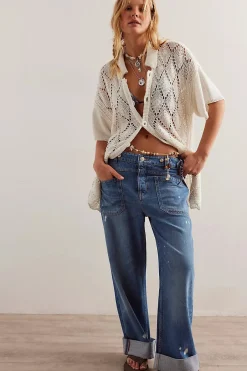 Women Free People Palmer Cuffed Jean