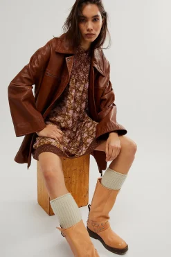 Women Free People Shea Printed Mini - Chocolate Combo