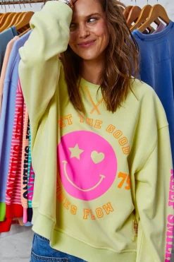 Women Hammill & Co Hammill & Co Happy Sweat - Lemon