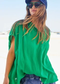 Women Cat Hammill Hammill & Co Island Soul Shirt - Emerald