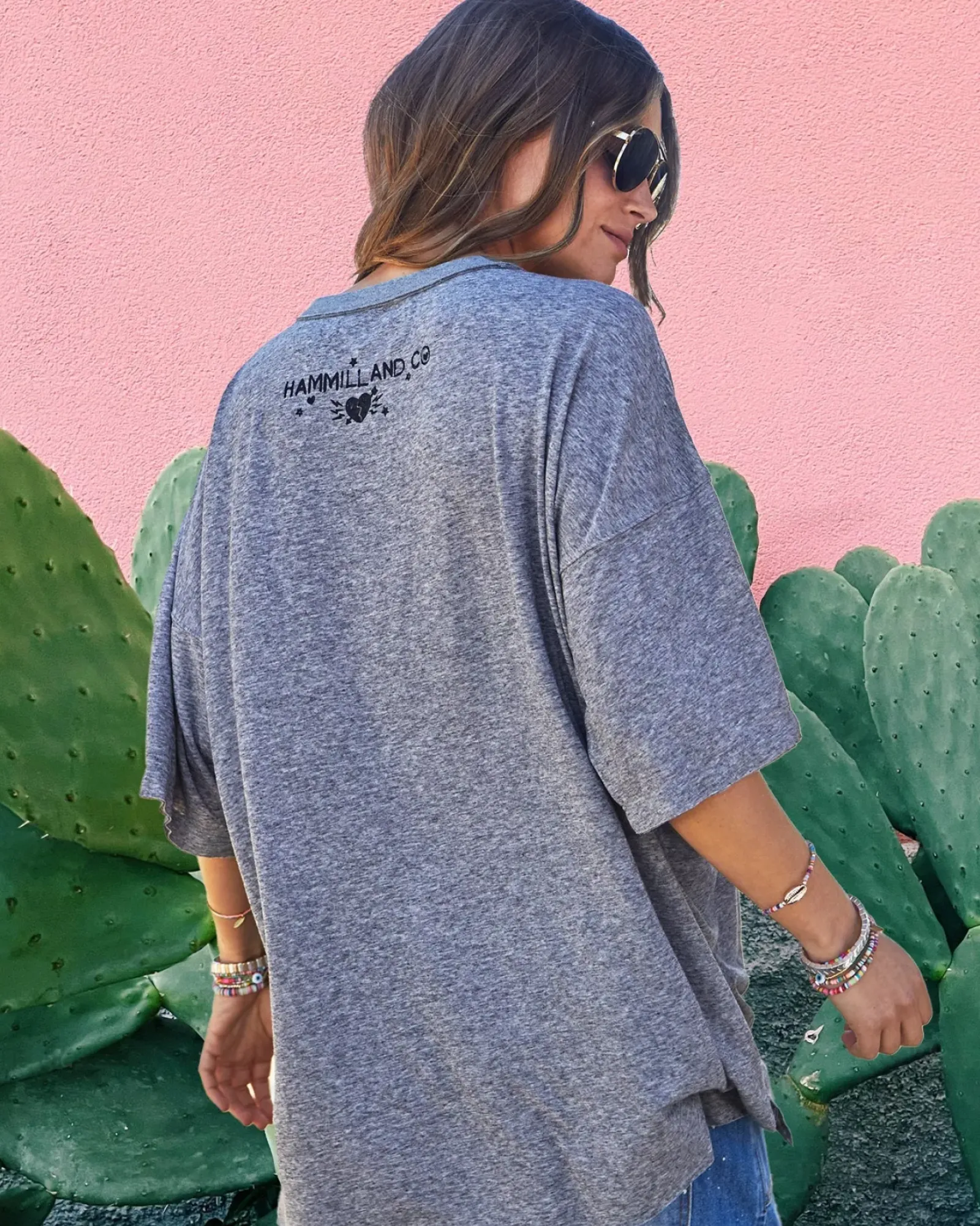 Women Hammill & Co Hammill & Co Vintage Fiesta Tee - Grey