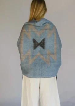 Women Hobo & Hatch Hobo & Hatch Aztec Poncho- Denim