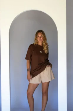 Women Hobo & Hatch Hobo & Hatch Coast Tee - Chocolate