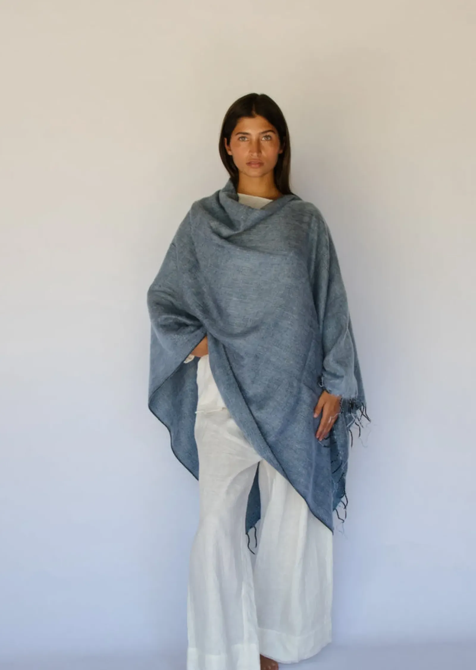 Women Hobo & Hatch Hobo & Hatch Poncho- Denim