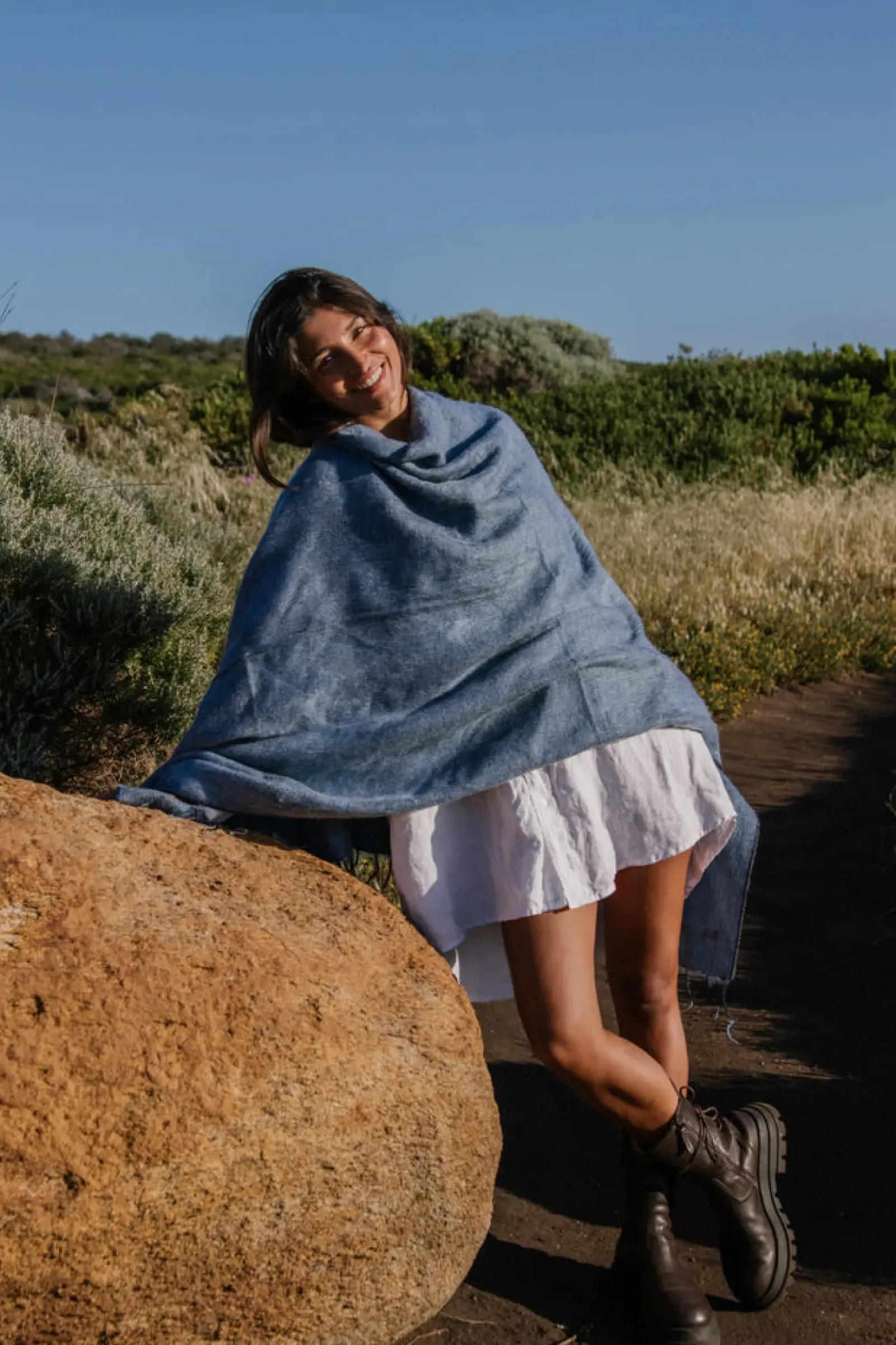 Women Hobo & Hatch Hobo & Hatch Poncho- Denim