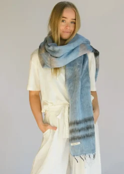 Women Hobo & Hatch Hobo & Hatch Scarf- Aztec Denim