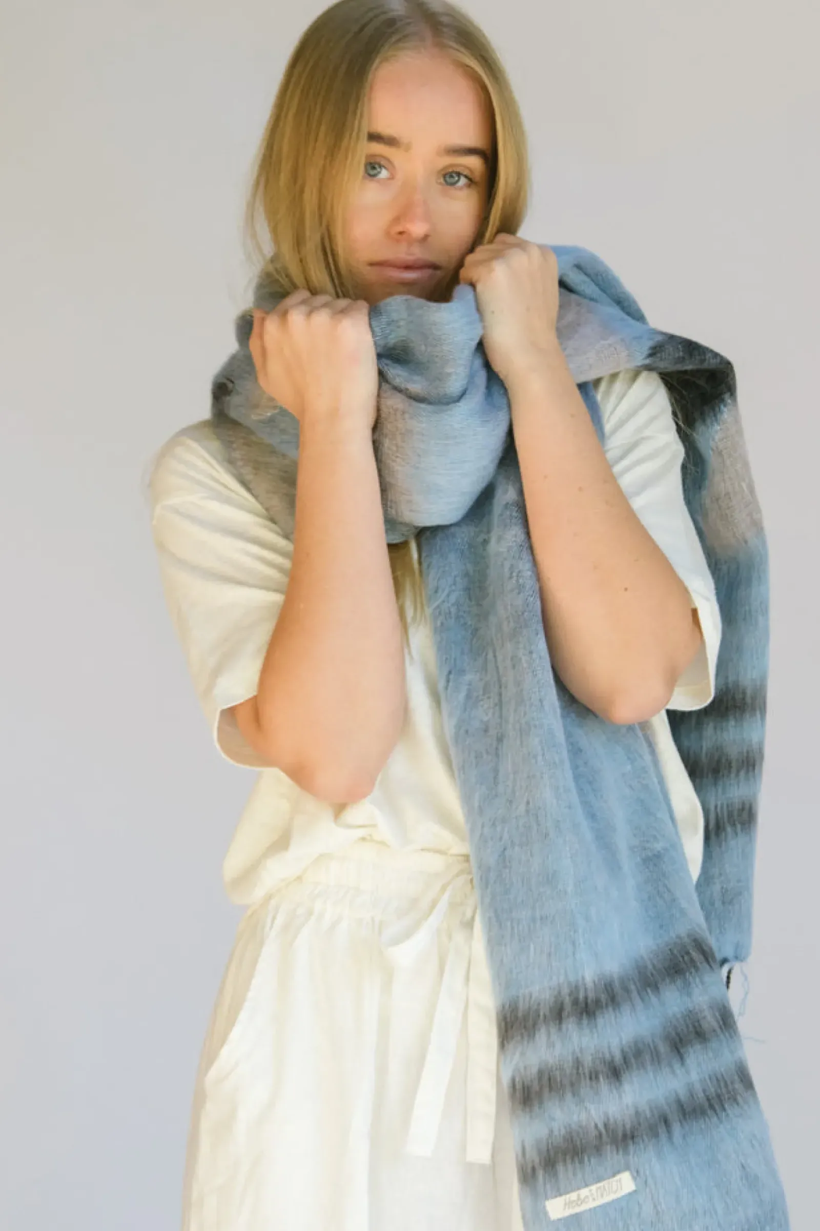 Women Hobo & Hatch Hobo & Hatch Scarf- Aztec Denim