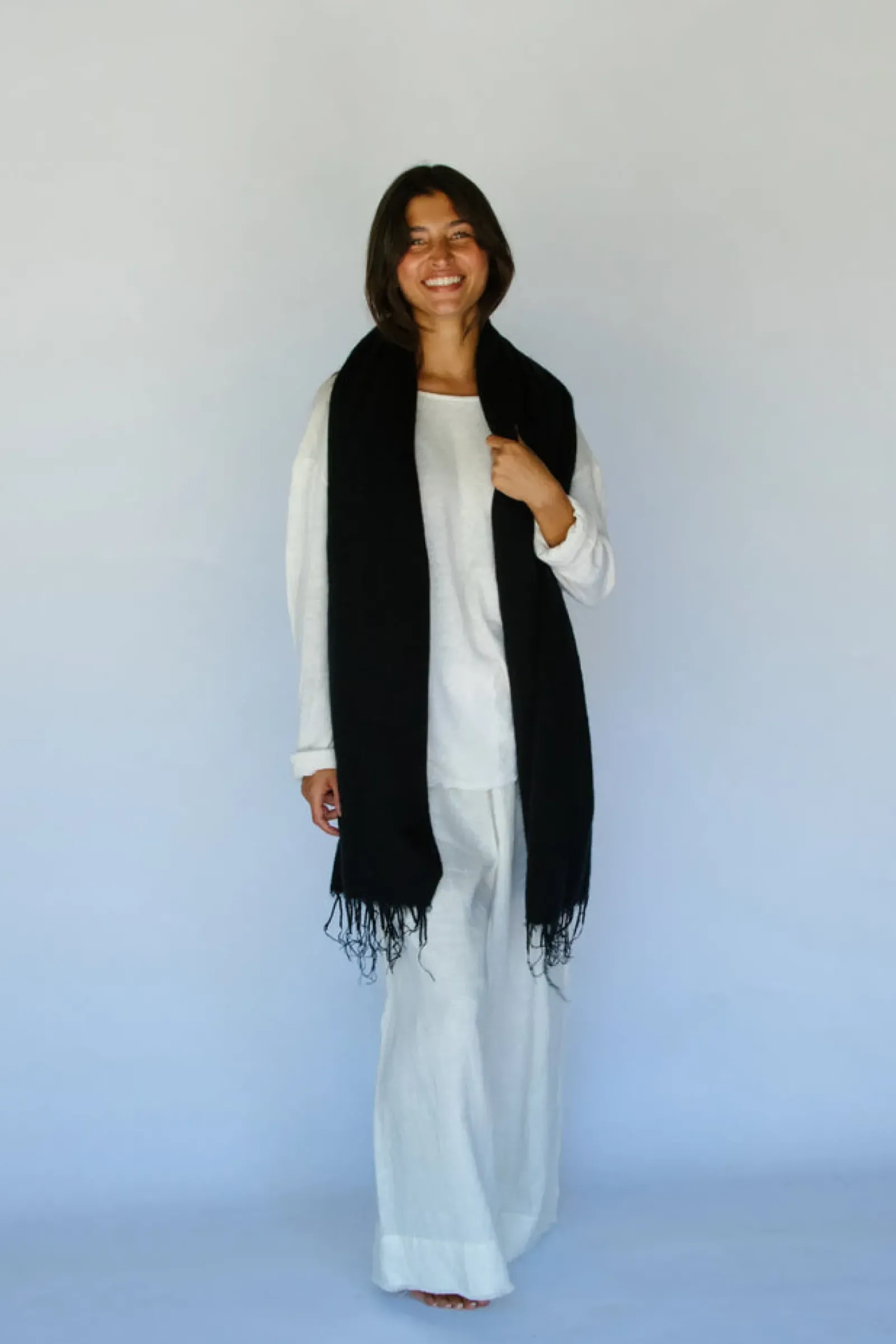 Women Hobo & Hatch Hobo & Hatch Scarf- Black