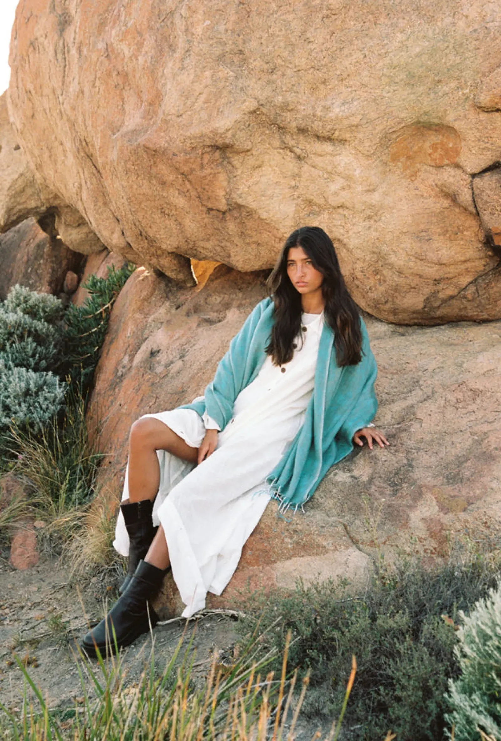 Women Hobo & Hatch Hobo & Hatch Scarf- Marine