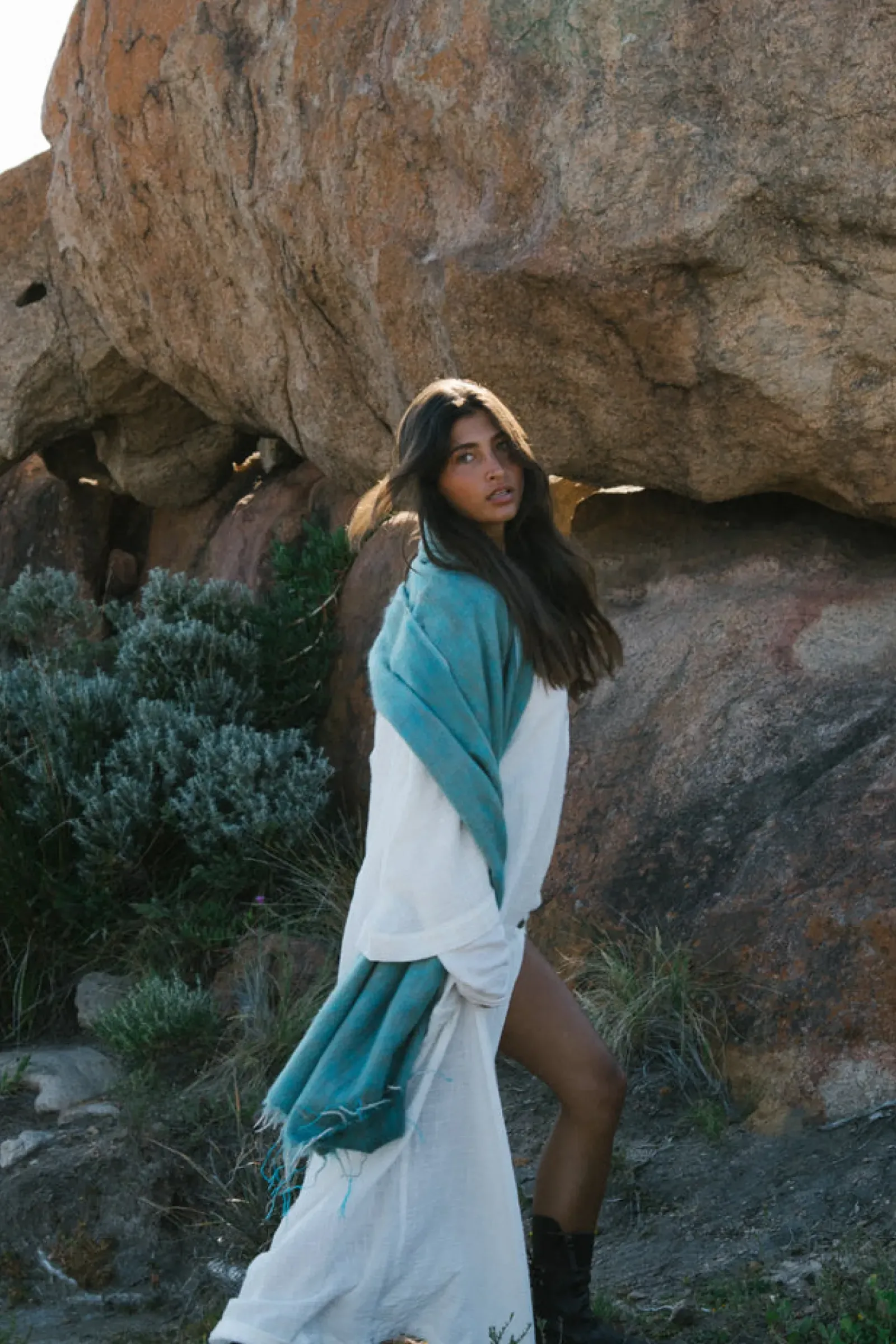 Women Hobo & Hatch Hobo & Hatch Scarf- Marine