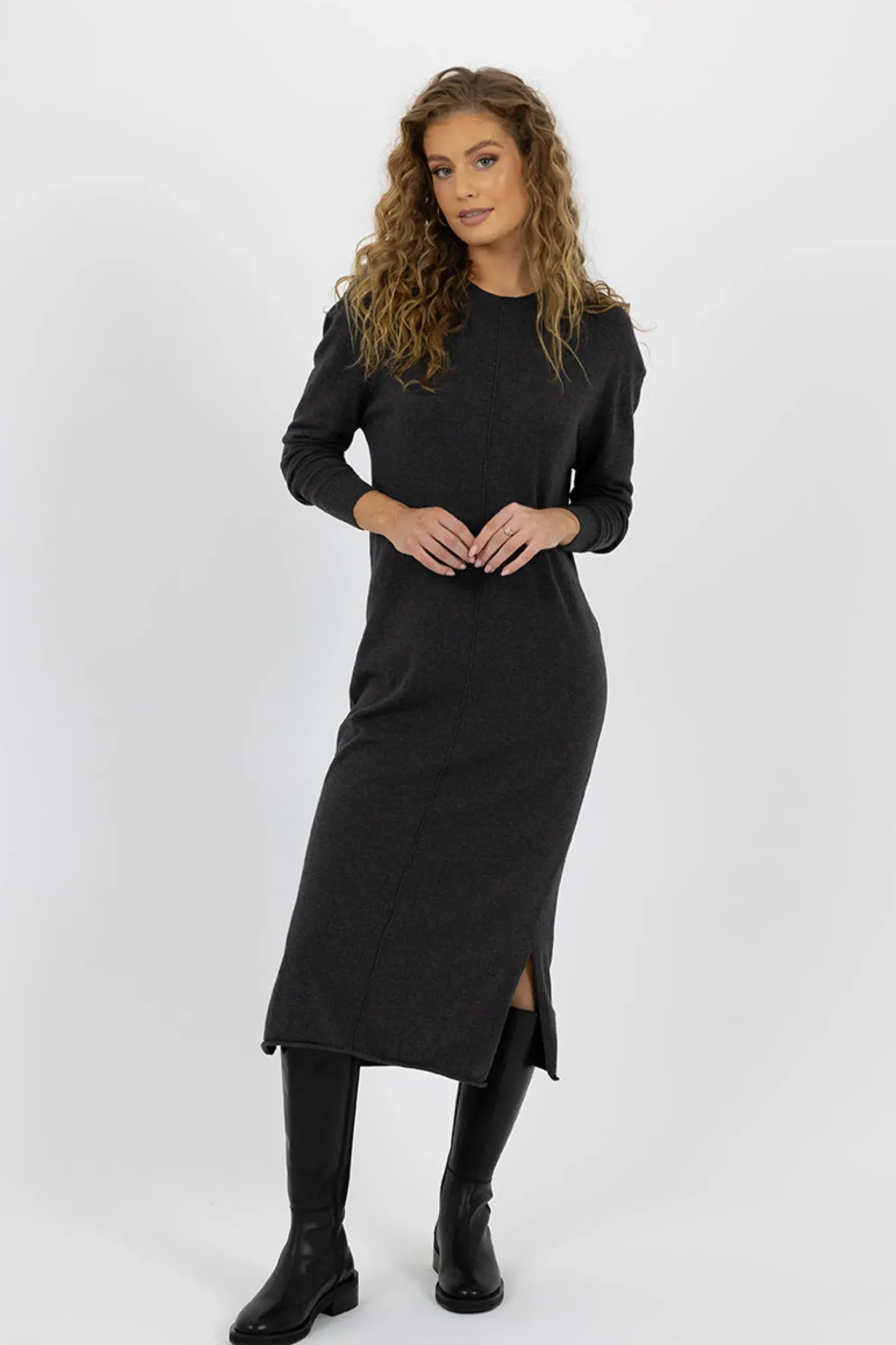 Women Humidity Elena Dress - Charcoal