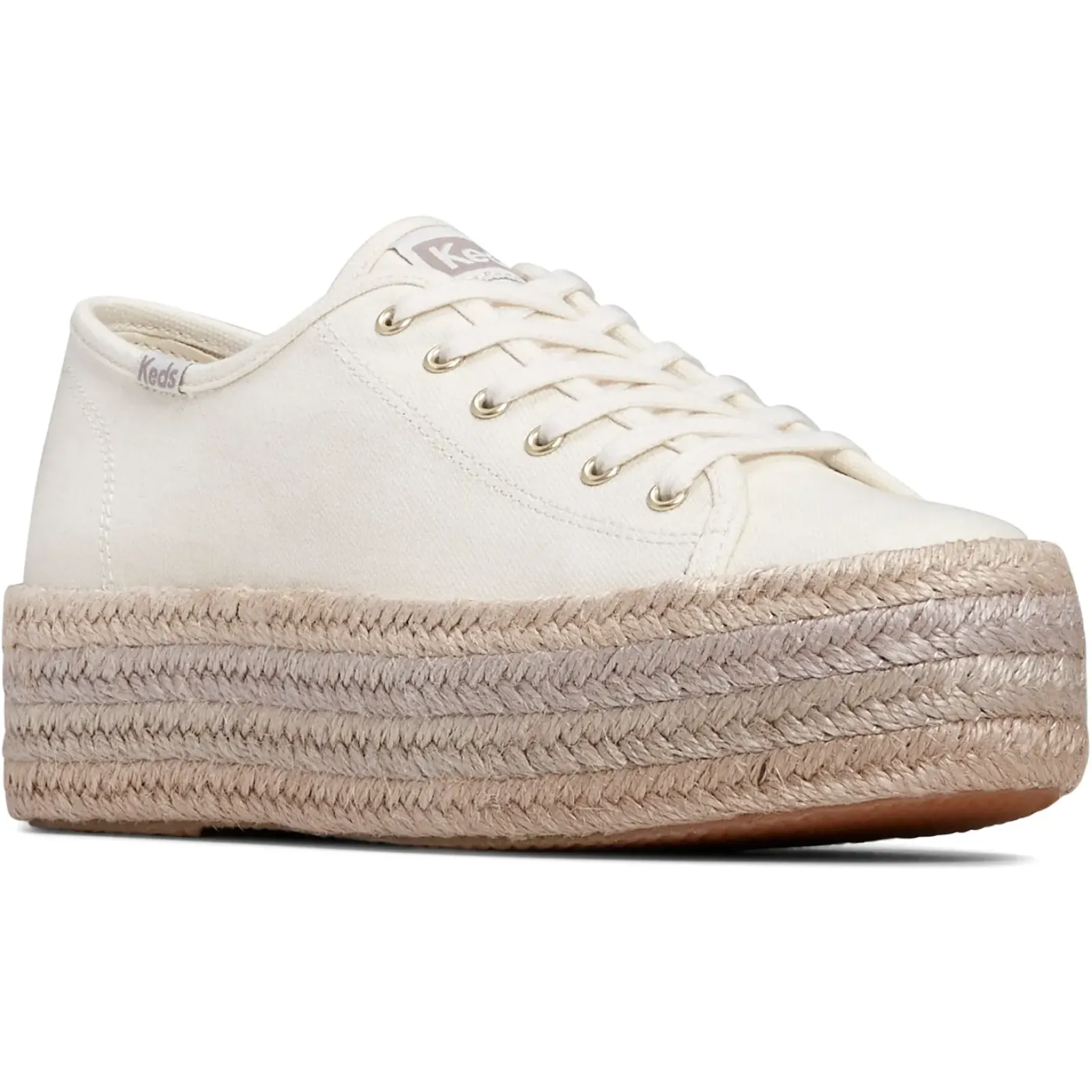 Keds Tripe Up Canvas Jute Foxing - Natural