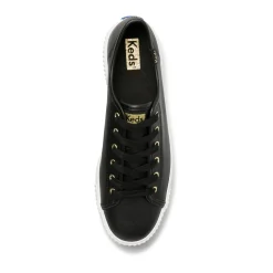 Keds Triple Kick Amp Leather- Black